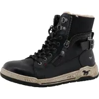 Mustang Winterboots SHOES "Ihana", Damen, Gr. 37, schwarz, Lederimitat, Textil, Schuhe Winterboots, High Top Sneaker, Winterboots mit Warmfutter und TEX