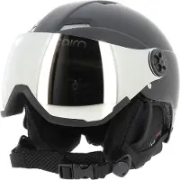 Cairn - Ski-/Snowboardhelm mit Visier – Kinder – Android Visor J - Android Visor J Mat Black - Kindergröße 54-56 cm - schwarz