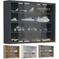 VCM Wandregal "Hängevitrine Wandvitrine Sammel Deko Agisa M", weiß, B:57cm T:10cm, Regale, Wandregal