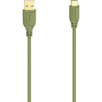Hama Flexi-Slim, 0,75 m, USB C, USB A, USB 2.0, 0,48 Gbit/s, Grün