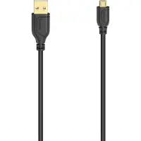 Hama Flexi-Slim, 0,75 m, Micro-USB A, USB A, USB 2.0, 0,48 Gbit/s, Schwarz