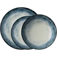 Sambonet 67372-A2, 4 Person(en), Porzellan, Blau, Weiß, Shade, Rund, 27,5 cm