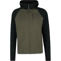 Stoic - MerinoFleece335 KuolpaSt. II Zip Hoody - Merinohoodie Gr L schwarz/oliv