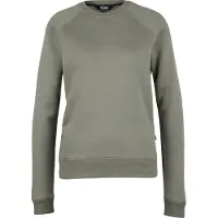 Stoic - Women's MerinoFlatFleece240 SolbergSt. Crew - Merinopullover Gr XS grau/oliv