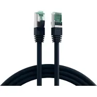 EFB Elektronik EFB MK6001.40B RJ45 Patchkabel Cat.6A S/FTP LSZH schwarz 40m MK600140B