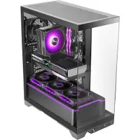 Mars Gaming MCPRISMA, Midi Tower, PC, Schwarz, ATX, micro ATX, Mini-ITX, Gehärtetes Glas, Gaming