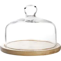 Ibili 18 Cm Glasplatte Mit Holzsockel Durchsichtig Durchsichtig One Size
