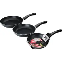 Ibili Indubasic 18-22-26 Cm Pfannenset Silber Silber One Size