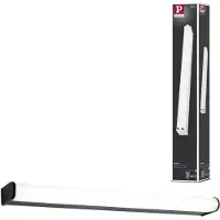 Paulmann LED Wandleuchte "Selection Bathroom LED Wandleuchte Arneb IP44 3000K 1000lm 230V 12,5 W", schwarz, 1, H: 4cm, 1 Stk., Leuchten, LED Wandleuchte
