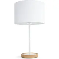 Philips myLiving Limba white Table lamp, Weiß, Holz, Stoff, Metall, Schlafzimmer, Wohnzimmer, Modern, IP20, II