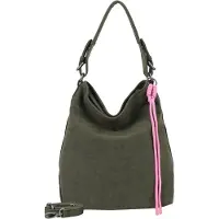 Fritzi aus Preußen Schultertasche Umhängetasche Bitzi01 Suede Jacky Hobo Bag Dark Olive dunkelgrün