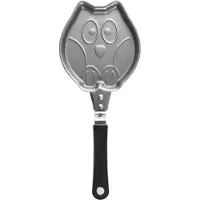 Ibili Bratpfanne Eule Mini Moka 15 x 11 cm Pfanne mit süsser Eulenform, ideal für kleine Portionen