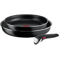 Tefal Ingenio L15490, Schwarz, Aluminium, Titan, Schwarz, Thermo-Punkt, Abnehmbar