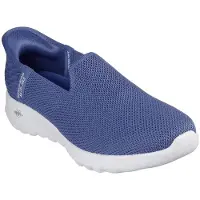 SKECHERS Slip-Ins GO WALK JOY Damen Slipper VELA Blau Textil Synthetik sportlich waschbar Größe:37