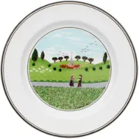 Villeroy & Boch Brotteller "Brotteller Begegnung Design Naif ø 17 cm bunt", bunt, Speiseteller, Brotteller