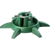 Kadax Weihnachtsbaumständer grün mit Wassertank, stabil, Kunststoff, bis 3,3m Baumhöhe