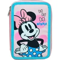 Javoli Disney Minnie Joy gefülltes Federmäppchen mit 2 Ebenen
