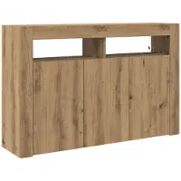 vidaXL Sideboard Artisan-Eiche 116 x 30 x 75 cm Holzwerkstoff