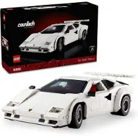 LEGO Icons Lamborghini Countach 5000 Quattrovalvole, Modellauto, Geschenk für Erwachsene, Bauset zum Sammeln, Sammlerstück Modell mit Scherentüren, Kofferraum, Motorhaube und V12-Motor 10337