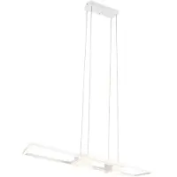 TRIO LED-Hängeleuchte Albany, weiß, 100 x 28 cm, Alu, CCT dimmbar