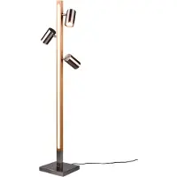 TRIO Design-Stehleuchte Marley Nickel