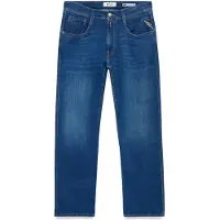 Replay Slim-fit-Jeans "Anbass", Herren, Gr. 31, Länge 32, blau (dunkelblau), Denim/Jeans, Obermaterial: 90% Baumwolle, 8% Polyester, 2% Elasthan, slim fit normal, Jeans Slim-fit-Jeans