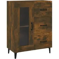 vidaXL Sideboard Räuchereiche 69,5x34x90 cm Holzwerkstoff