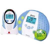 Alecto DBX-88 ECO - DECT Babyphone mit Full ECO-Modus und Display, weiß/blau