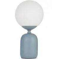 Pauleen Tischleuchte "Glowing Charm max 20W Keramik", blau (blau, weiß), 1, Ø 15cm H: 30cm, 1 Stk., Leuchten, E14, Tischleuchte