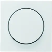 Berker Zentralstück mit Regulierknopf für Drehdimmer S.1/B.3/B.7 polarweiß, glänzend, Dimmer, Montierbar, Drehregler, Weiß