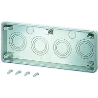 Hensel 2000132 Anbauflansch, 2xM20, 4xM32/40/50 Mi FM 50