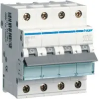 Hager MBN616 Leitungsschutzschalter 3P+N 6kA B-Charakteristik 16A 4 Module