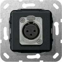 Gira 4846788, XLR, Schwarz