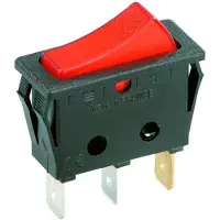 Bachmann EB-Wippenschalter sw/rt,16(8)A250V 1p. 924.112