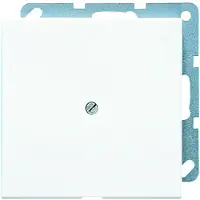 JUNG LS990AWW Leitungsauslass mit Zugentlastung, Duroplast, Serie LS, alpinweiß LS 990 A WW
