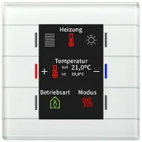 MDT Glastaster II Smart mit Farbdisplay und Temperatursensor, Weiß, 1 Stk.