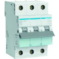 Hager MBN320 Leitungsschutzschalter 3 polig 6kA B-Charakteristik 20A 3 Module