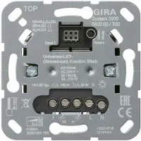 Gira S3000 Uni-LED-Dimmeins. Komfort 2-fach Einsatz