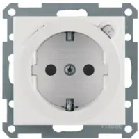Berker 47088989, Typ F, Weiß, Thermoplast, IP20, 250 V, 16 A