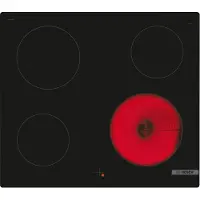 Bosch Serie 4 NKE611GA2E, Schwarz, Integriert, 60 cm, Glaskeramikkochfeld, Glaskeramik, 4 Zone(n)