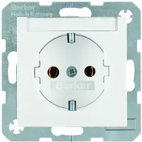 Berker 47508989, Typ F, Weiß, Duroplast, IP20, 250 V, 16 A