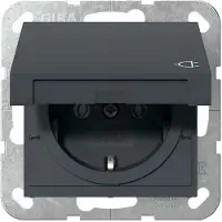 Gira System 55, Schuko, Anthrazit, 29 mm