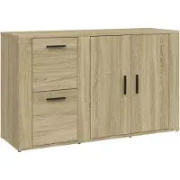 vidaXL Sideboard Sonoma-Eiche 100x33x59,5 cm Holzwerkstoff