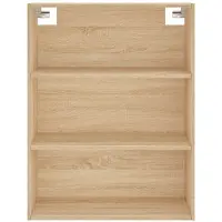 vidaXL Highboard Sonoma-Eiche 69,5x34x180 cm Holzwerkstoff
