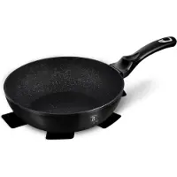 Berlinger Haus Granit-Wok 28 cm Schwarz Silber BH-1848
