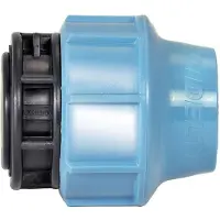 Unidelta Endkappe aus Polypropylen 50 mm PN16 für Trinkwasser, Lebensmitteltransport & Druckanwendungen