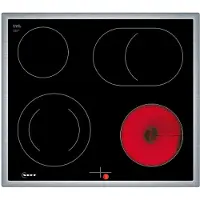 NEFF M16SRF0L0, Schwarz, Integriert, 60 cm, Keramik, Glaskeramik, 4 Zone(n)