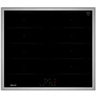 NEFF M66SBX1L0, Schwarz, Integriert, 60 cm, Zonen-Induktionskochfeld, Glaskeramik, 4 Zone(n)