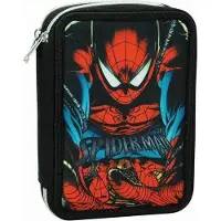 Spiderman Spider-Man Shadow Federmäppchen 2-stöckig gefüllt Marvel Set