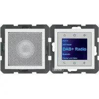 Berker Radio Touch mit Lautspr. 30808989DAB+ Bluetooth B.x polarweiss